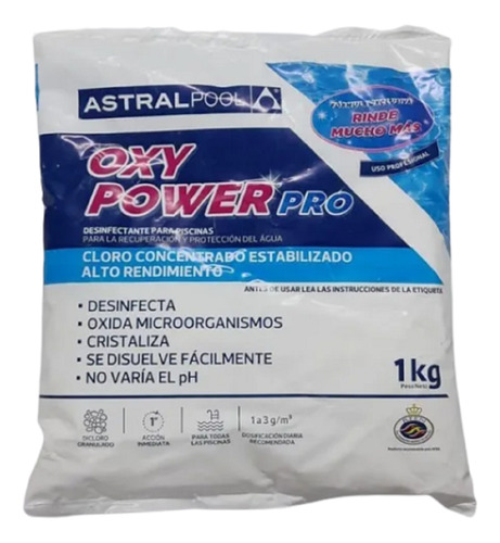 Cloro Oxypower Pro 1kg Astralpool