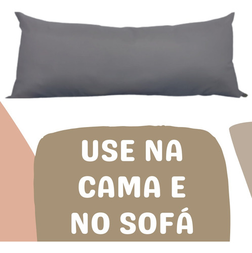 Capa Para Almofada 80x30 Encosto Travesseiro Xuxão Sofá Cama