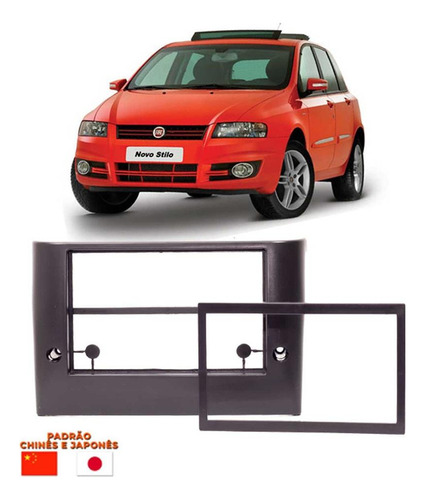 Moldura Painel Dvd 2din Central Multimídia Fiat Stilo 2002