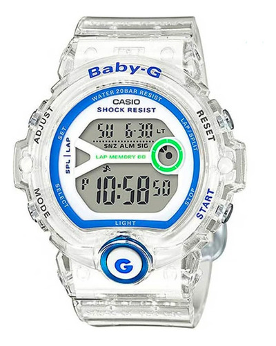 Reloj Casio Baby-g Bg-6903-7d Malla Tranparente - Mileus