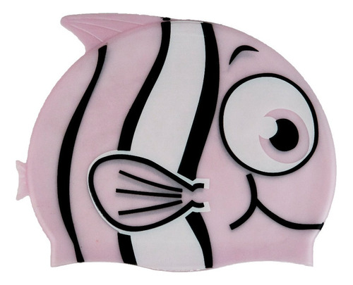 Gorro Natación Wavesport Fish Silicona Larga Duración Color Rosa Tamaño Universal