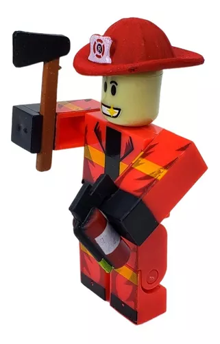 Boneco Roblox De Montar Carpinteiro Construtor Com Serrote