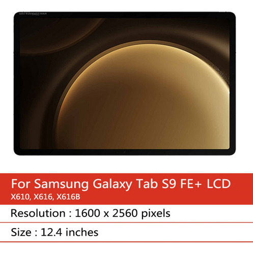 For Pantalla Táctil Lcd Para Samsung Tab S9 Fe+ Plus X610