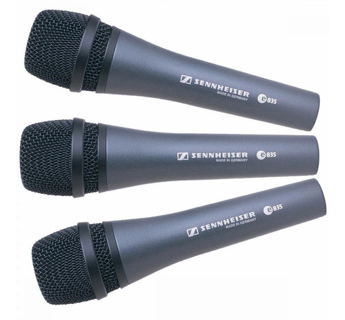 Pack De 3 Micrófonos Cardioide De Escenario Sennheiser E835