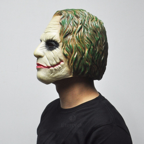 Imagen 5 de 7 de Mascara Joker Guason Batman Ecolatex Total Fit Adulto Hef