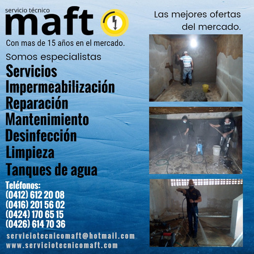 Imagen 5 de 10 de Reparacion Impermeabilizacion Mantenimiento Tanques De Agua
