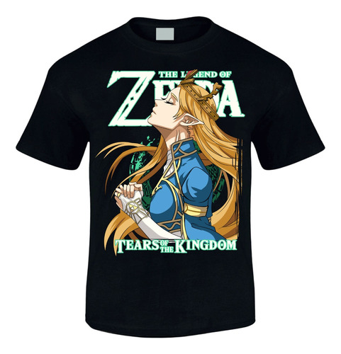 Camiseta The Legend Of Zelda Manga Corta Serie Black