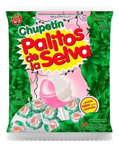 Chupetin Palitos De La Selva (24u X 432g)