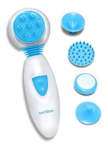 Massageador Techline Facial/corporal Mf-05 Com 5 Acessórios