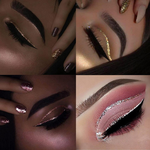 Delineador De Ojos Con Purpurina Líquido Delineador De Ojos