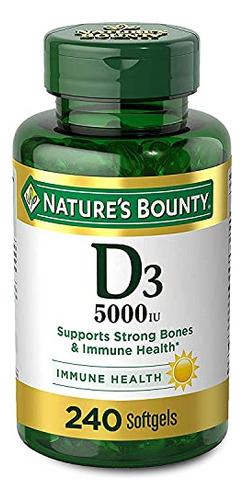 Vitamina D3 Da Natures Bounty Imune Support Vitamina D