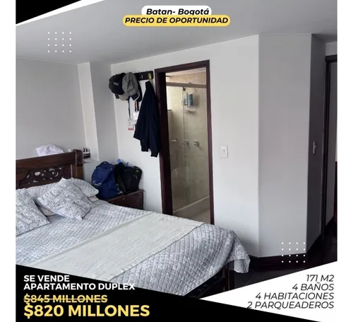 Venta Apartamento Duplex Batan Bogota Ubicación Privilegiada