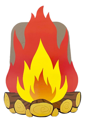 Totem Formato Fogueira Decoração E Enfeite De Festa Junina