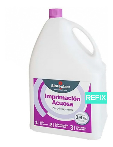 Imprimación Acuosa Para Microcemento Sinteplast 3,6lts