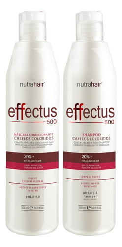 Kit Effectus Para Cabelos Coloridos Nutra Hair