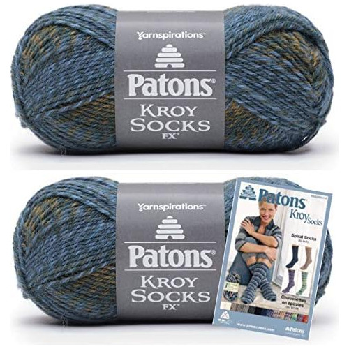 Hilo De Lana Patons Kroy Socks Fx, Paquete De 2, Colore...
