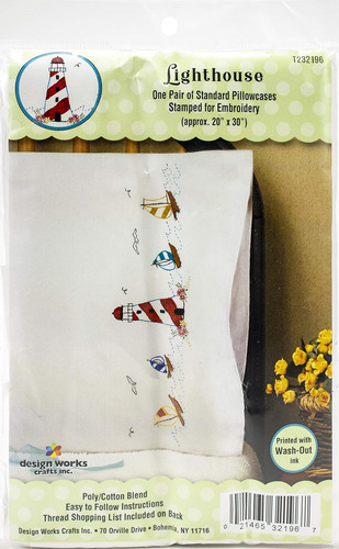 Design Works Crafts Faro Estampado Para Fundas De Almohada B