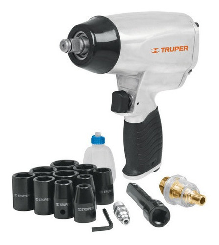 Imagen 2 de 3 de Kit De Pistola De Impacto 1/2 (llave) Con Estuche Plástico