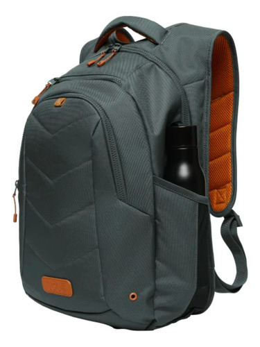 Mochila Backpack Lolë Elegante Y Acolchada Color Verde Diseño De La Tela Lisa