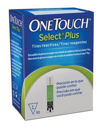 Tiras Reagentes Glicemia One Touch Select Plus - 50un