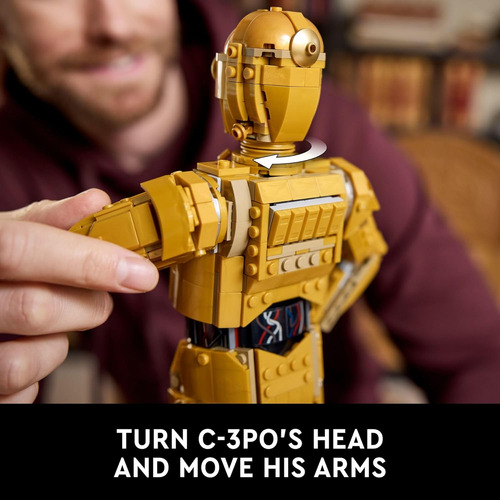 Figura Droide Lego Star Wars C-3po Para Construir, Construir