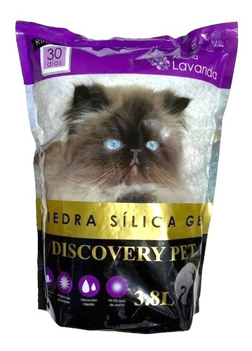 Piedra Silica Sanitaria Lavanda 19 Litros Discovery Pet