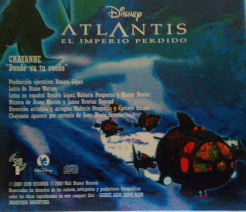 Cd Disney Atlantis El Imperio Perdido