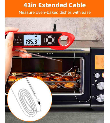 Termómetro Digital De Carne Brigii - Impermeable Y Rápido