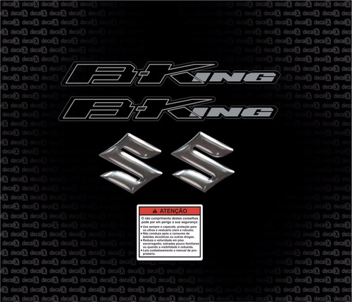 Kit Adesivos Suzuki B-king 1300 Preta Bking Bk002