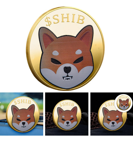 Monedas Dogecoin De 40 Mm, Monedas Doge Chapadas En Oro