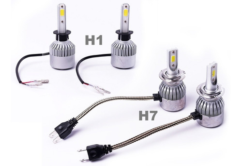 Juego 2 Kit Cree Led H7 + H1 6ta Gen Cooler Para Peugeot 307