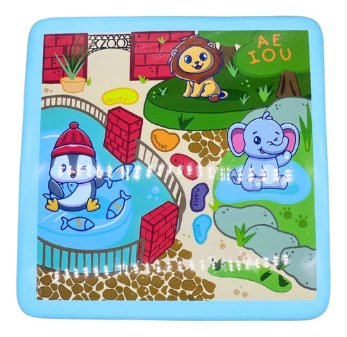 Mesita Infantil Promeyco Con Figuras Colores Color Azul Claro