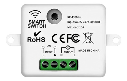 Interruptor Inteligente Modulo Rf433 1 Tecla Sem Fio