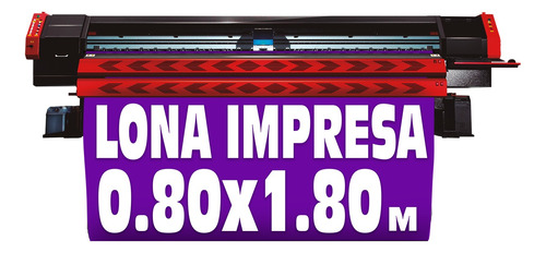 Lona Impresa 80x180 Cms Banner Anuncio Publicidad 