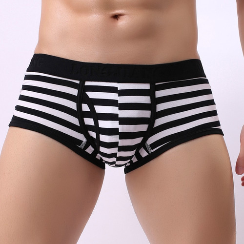 Calzoncillos Breathe A Rayas Para Hombre, Bolsa Abultada, Pa