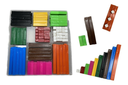 4 Jgo Regletas Cuisenaire Matemáticas Didácticas 171 Pzas 