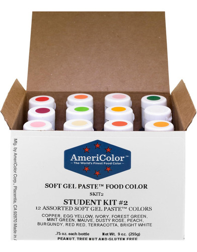 Americolor Kit Estudiantil De Pasta En Gel Blando, Juego De 