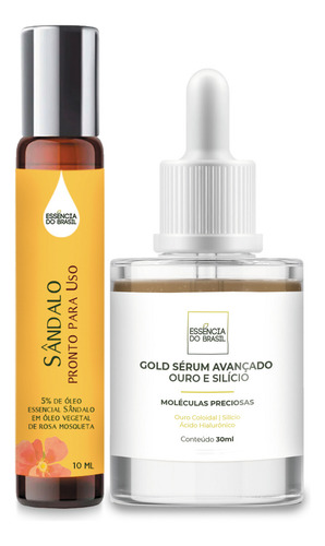 Kit Firmeza De Pele: Sérum Com Ouro + Óleo Sândalo