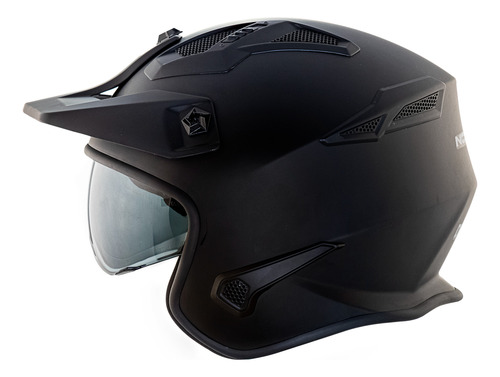 Capacete Norisk Darth Dark Darf Articulado Aberto Fechado *