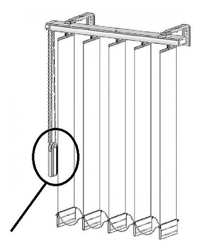 Tensor Para Persiana Vertical (3 Unidades)