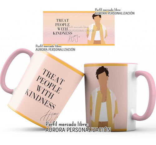 Mug Pocillo Harry Styles Cantante Interior Y Oreja Rosada 01