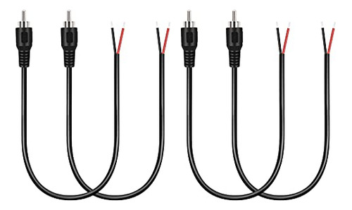 4 Pack Rca Male To Speaker Wire, Rca Male Plug Adapter ...