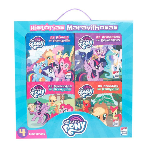 My Little Pony-Histórias Maravilhosas-Kit, de Fucci, Emma. Happy Books Editora Ltda., capa dura em português, 2018