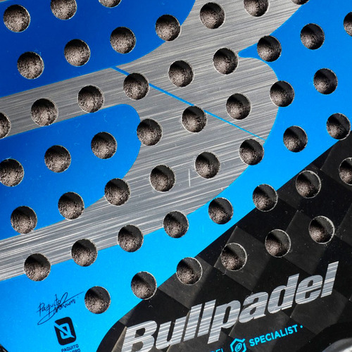 Paleta Bullpadel Padel Unisex Hack Ctr Neg-az-pta Ras Color Negro-azul-plata