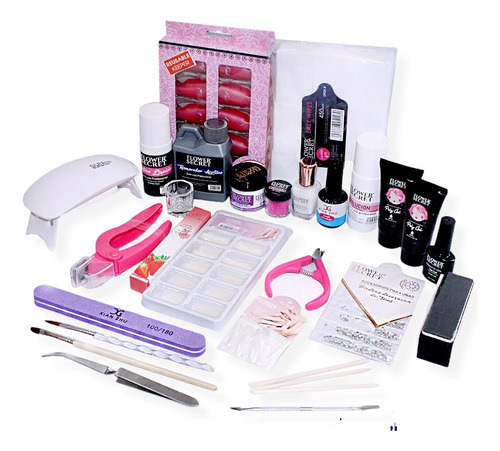 Kit De Uñas Acrilicas+ Polygel 