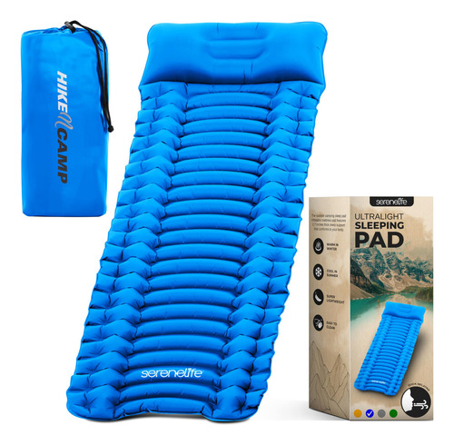 Serenelife Colchoneta Inflable Para Dormir Almohada