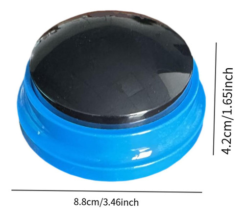 Botón De Grabación De Voz Con Zumbador De Respuesta, Azul