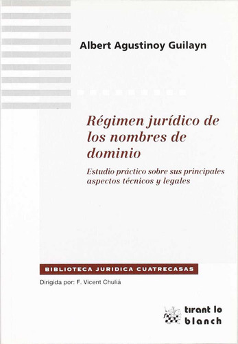 Libro Rã©gimen Jurã­dico De Los Nombres De Dominio - Albe...