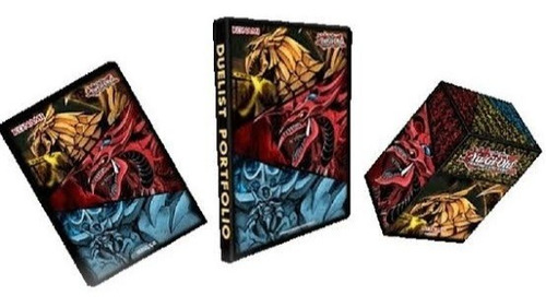 Yugi-oh Portafolio, Sleeves Y Deck Box Dioses Egipcios 