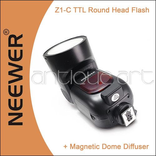 A64 Flash Neewer Z1-c Speedlite Canon Godox V1 Dome Filtros (Usado)